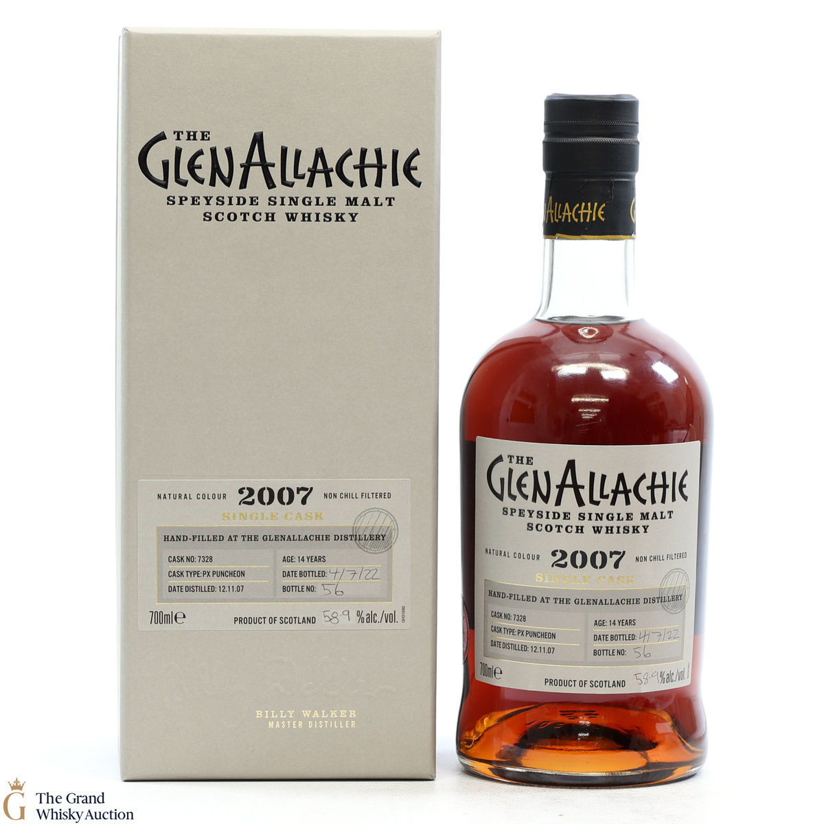 GlenAllachie - 14 Year Old 2007 Hand Filled PX Puncheon #7328