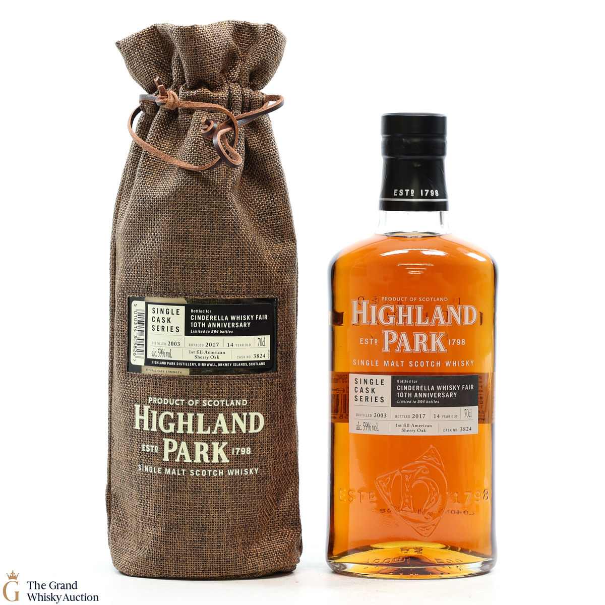 Highland Park - 14 Year Old - Single Cask #3824 - Cinderella Whisky Fair 10th Anniversary