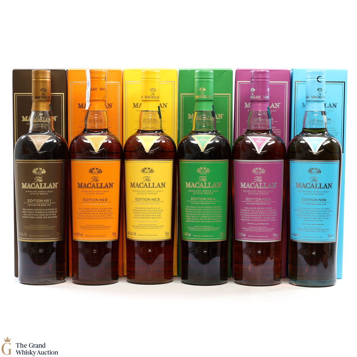 Macallan - Edition 1,2,3,4,5 & 6