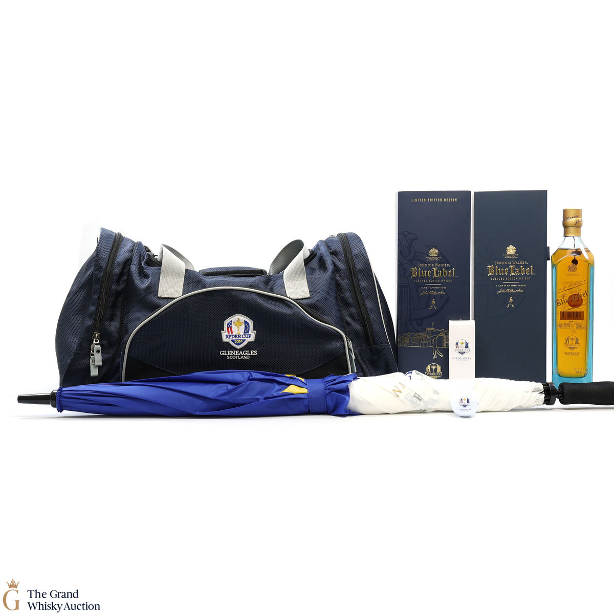 Johnnie Walker - Blue Label - Ryder Cup 2014 + Carry Bag & Umbrella