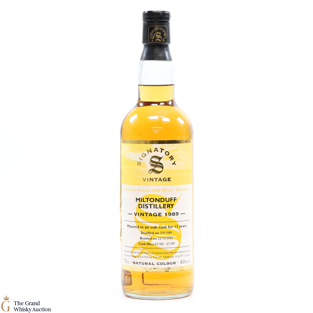 Miltonduff - 13 Year Old - Vintage 1989 - Signatory 