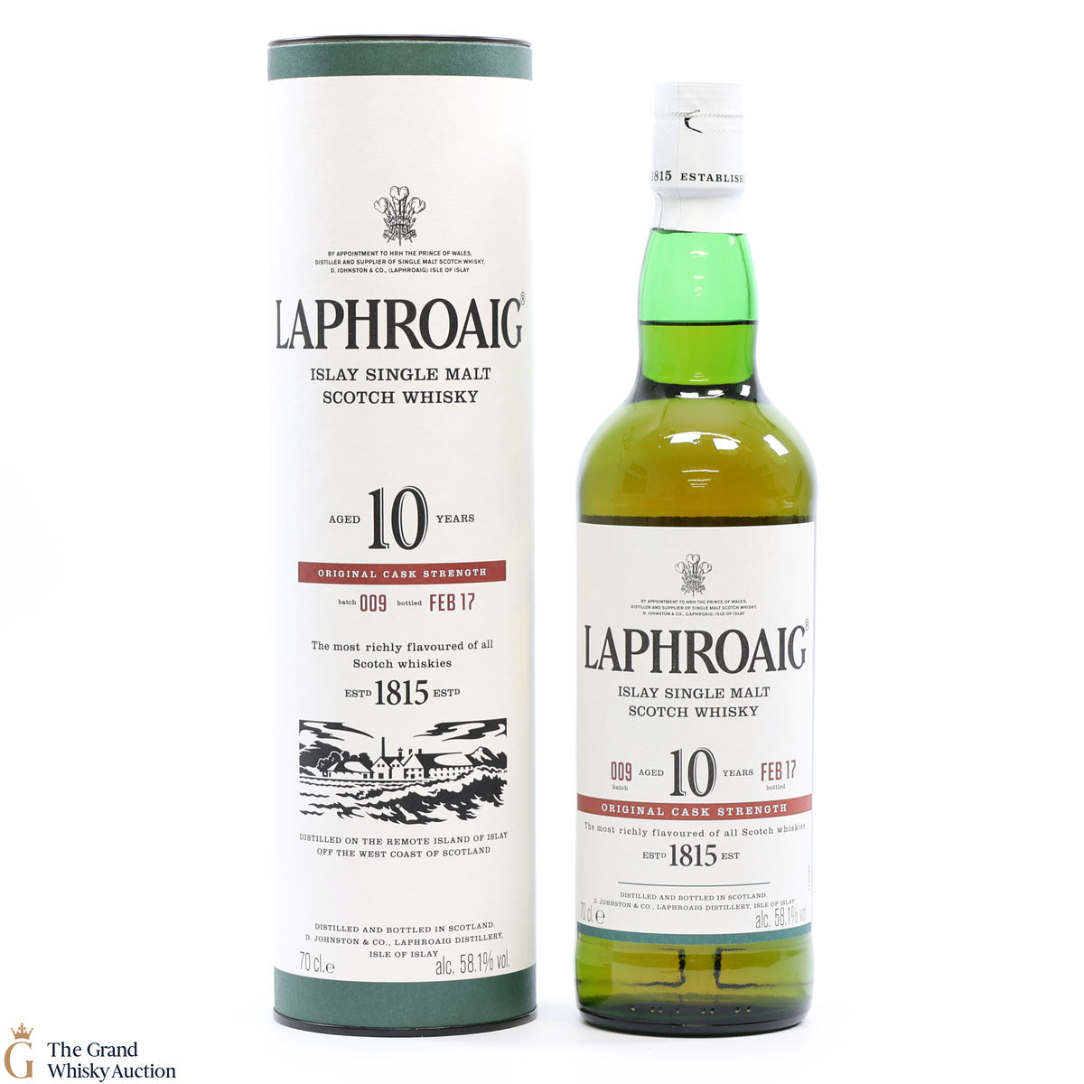 Laphroaig - 10 Year Old - Original Cask Strength Batch #009