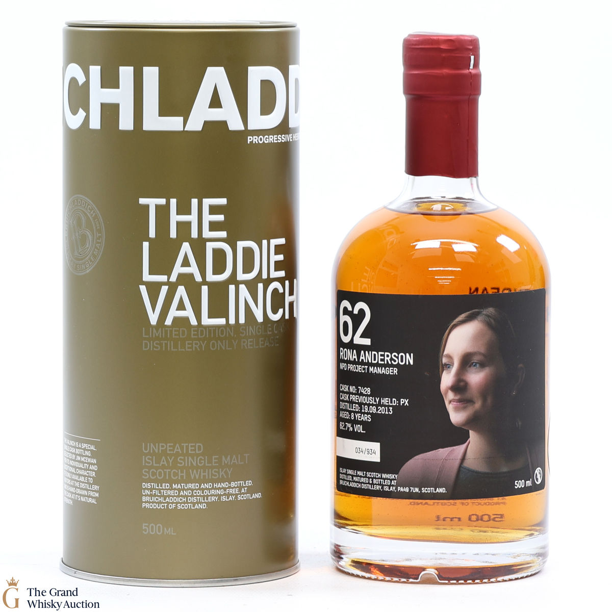 Bruichladdich - 8 Year Old - Valinch 62 - Rona Anderson (50cl)