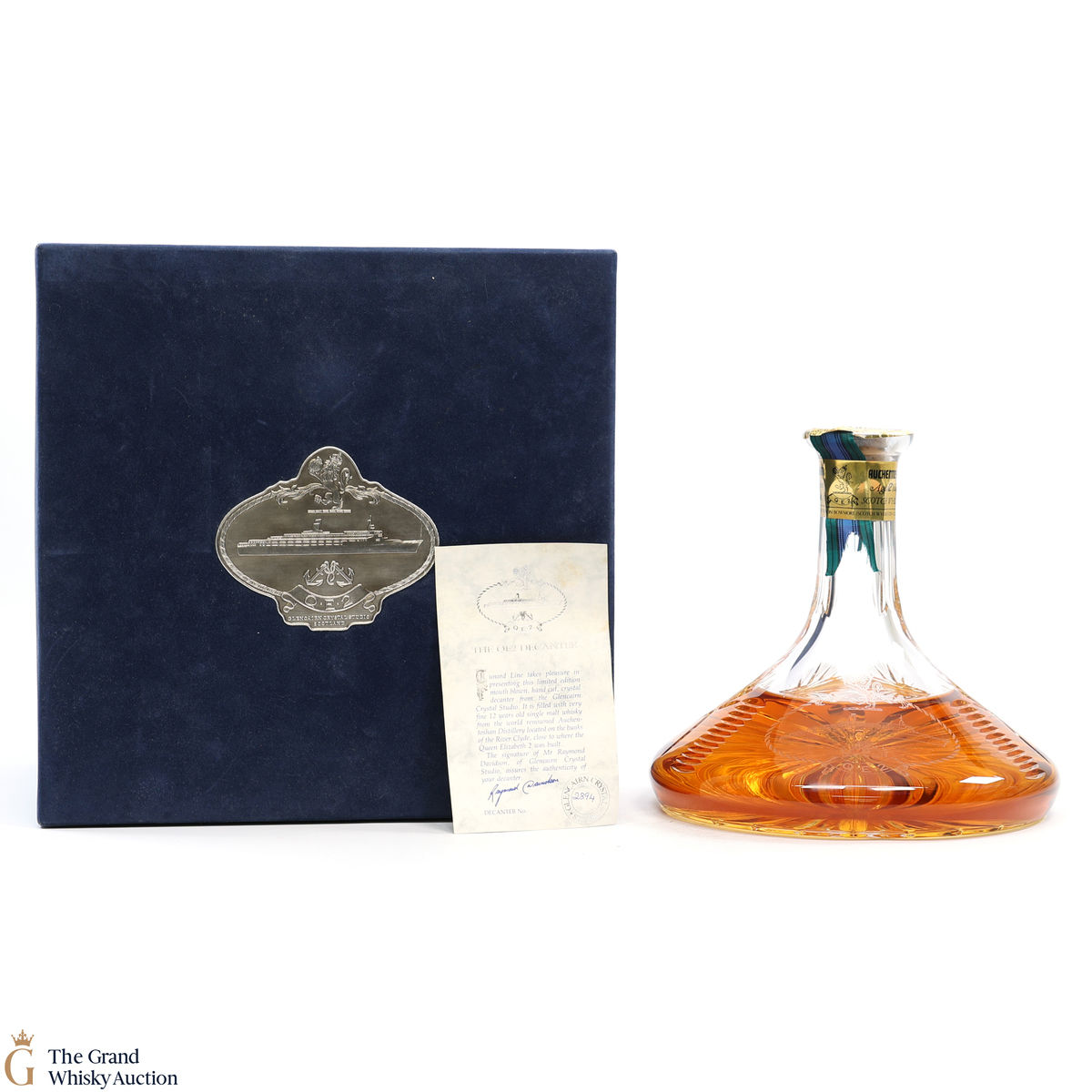 Auchentoshan - 12 Years Old QE2 - Glencairn Decanter (1L)
