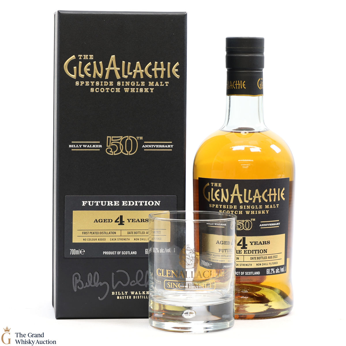 Glenallachie - 4 Year Old Peated - Billy Walker 50th Anniversary - Future & Glass