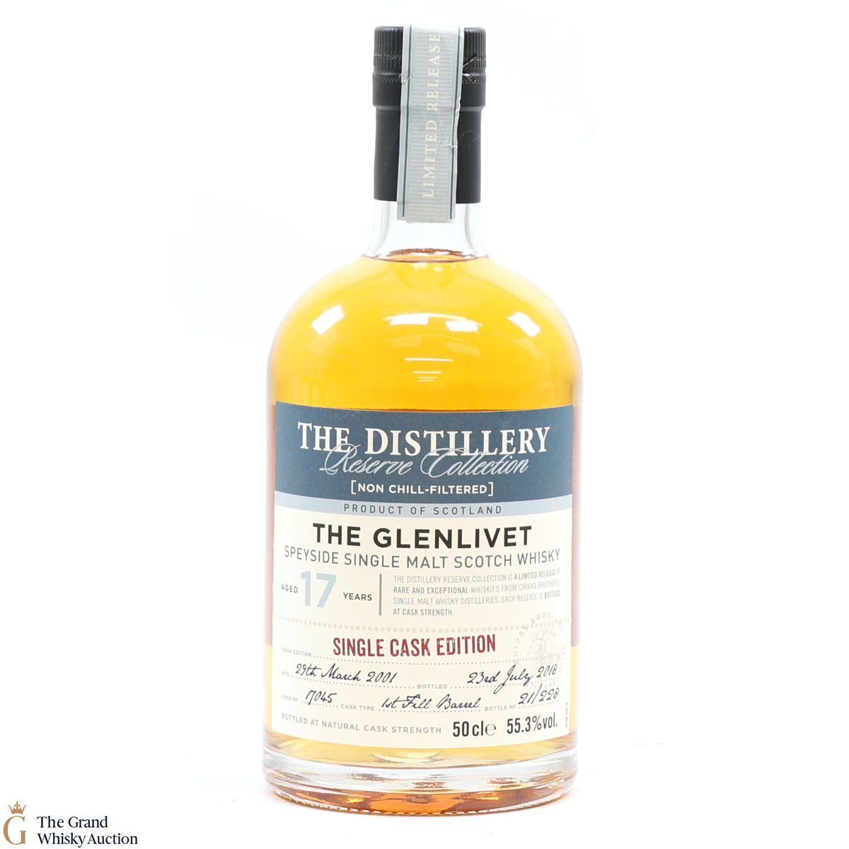 Glenlivet - 17 Year Old 2001 Single Cask Edition #17045 - Distillery Reserve 50cl