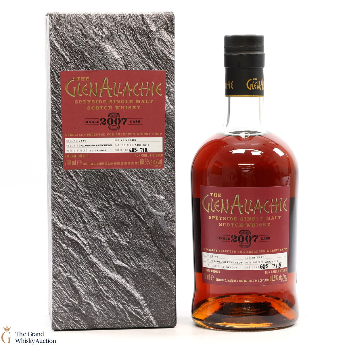 Glenallachie - 12 Year Old #7144 Aberdeen Whisky Shop 2007