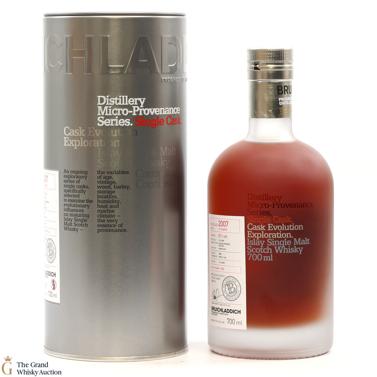 Bruichladdich - 12 Year Old - 2007 - Micro Provenance #3668 