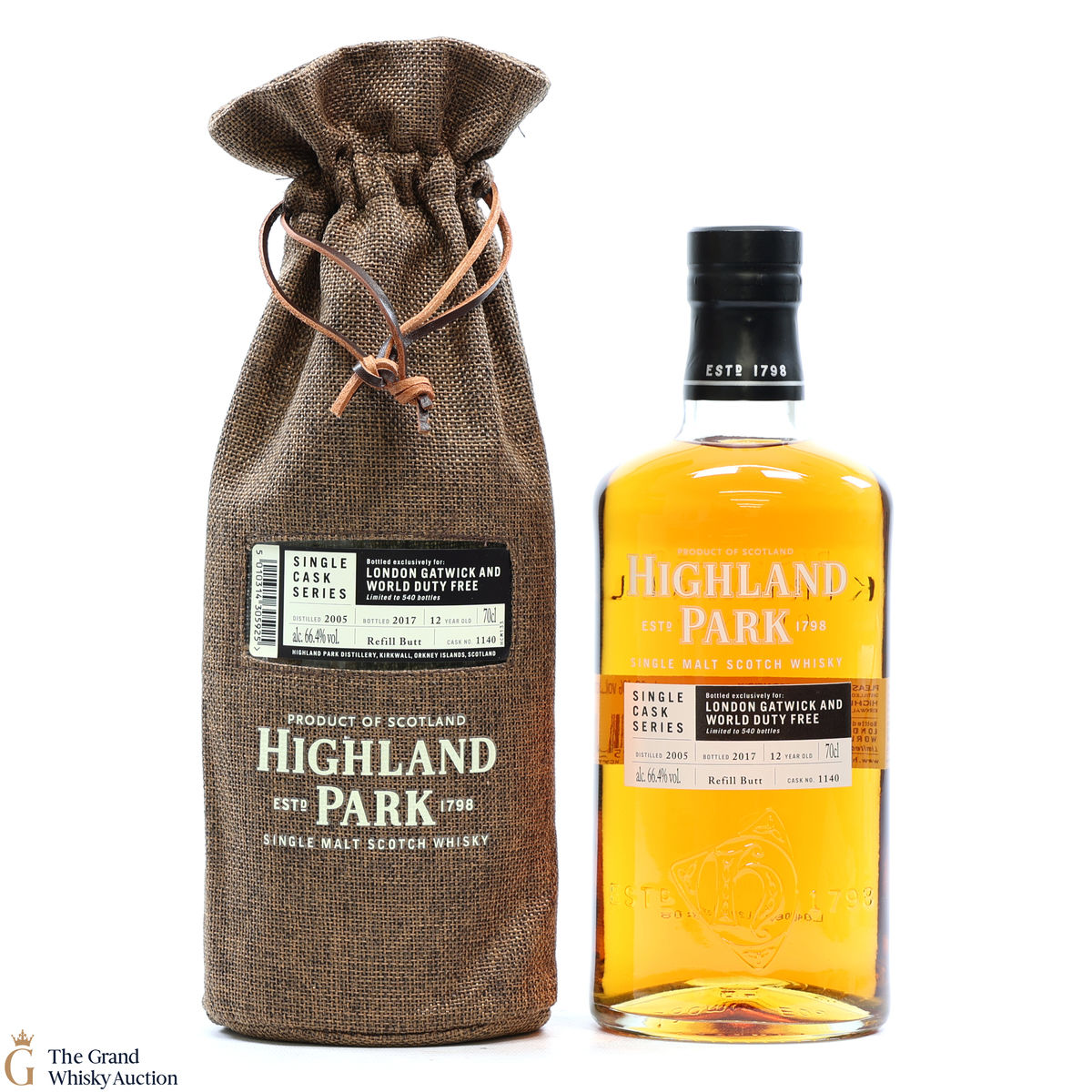 Highland Park - 12 Year Old - Single Cask Series - London Gatwick and World Duty Free