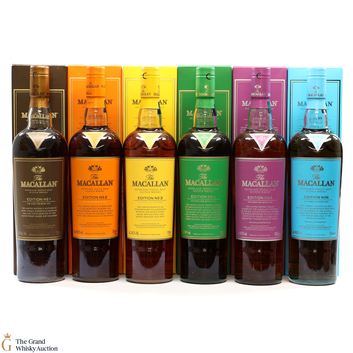 Macallan - Edition 1,2,3,4,5 & 6
