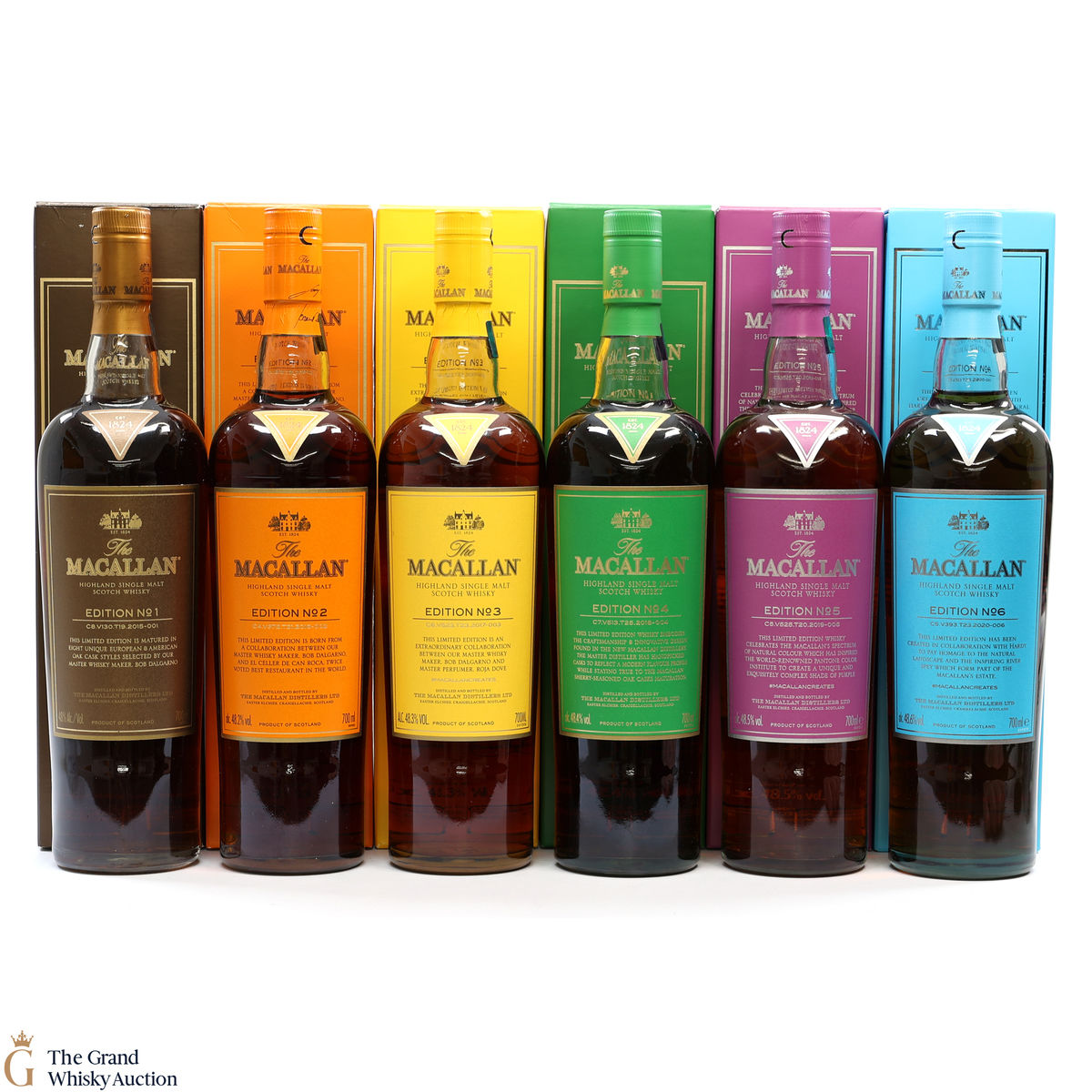 Macallan - Edition 1,2,3,4,5 & 6