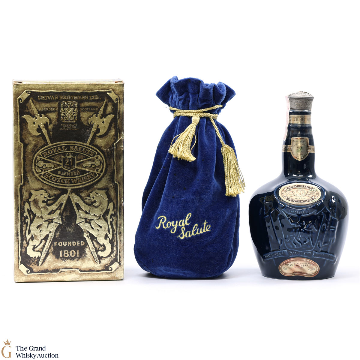 Chivas - Royal Salute - 21 Year Old - Sapphire Flagon