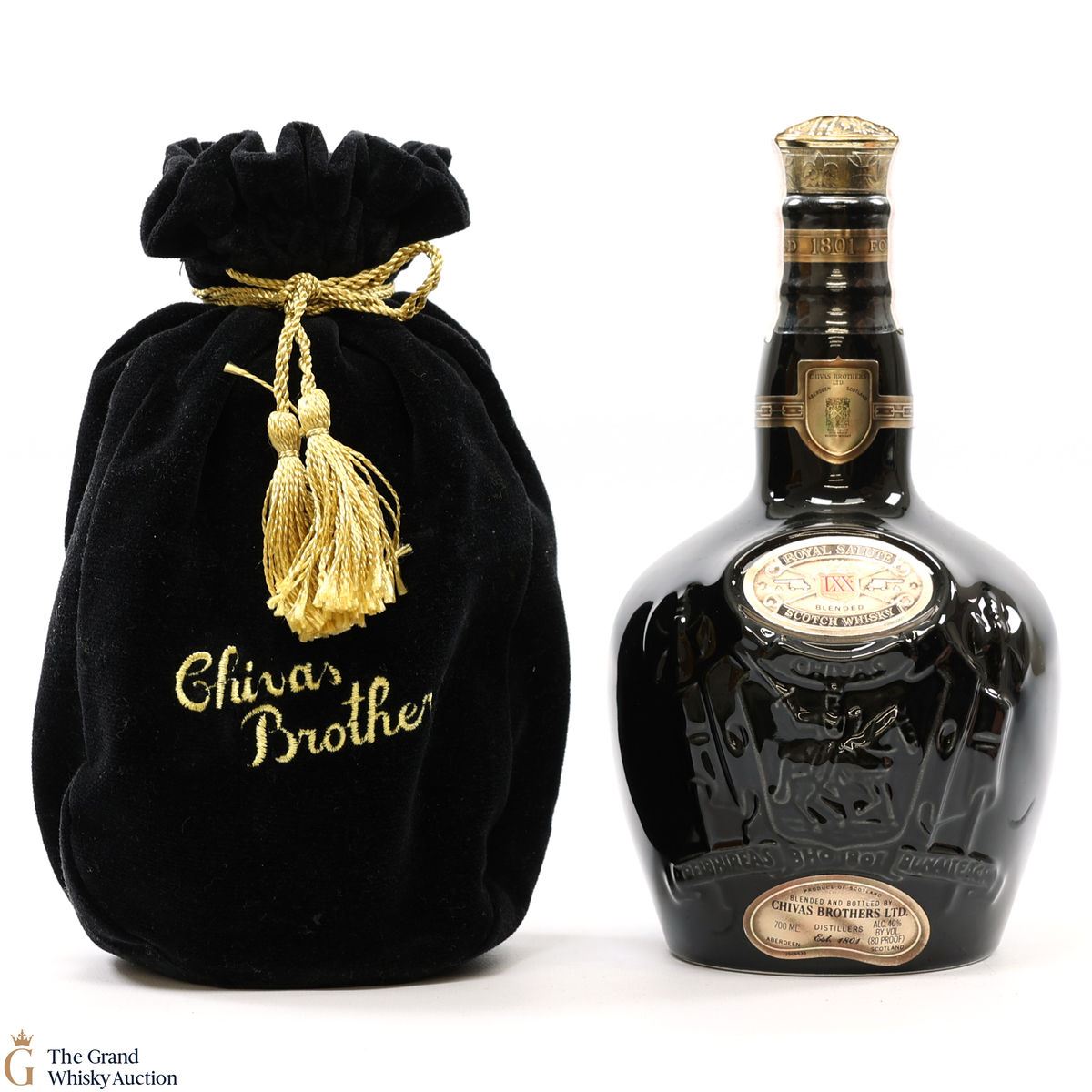 Chivas - Royal Salute - 21 Year Old -  Black Flagon