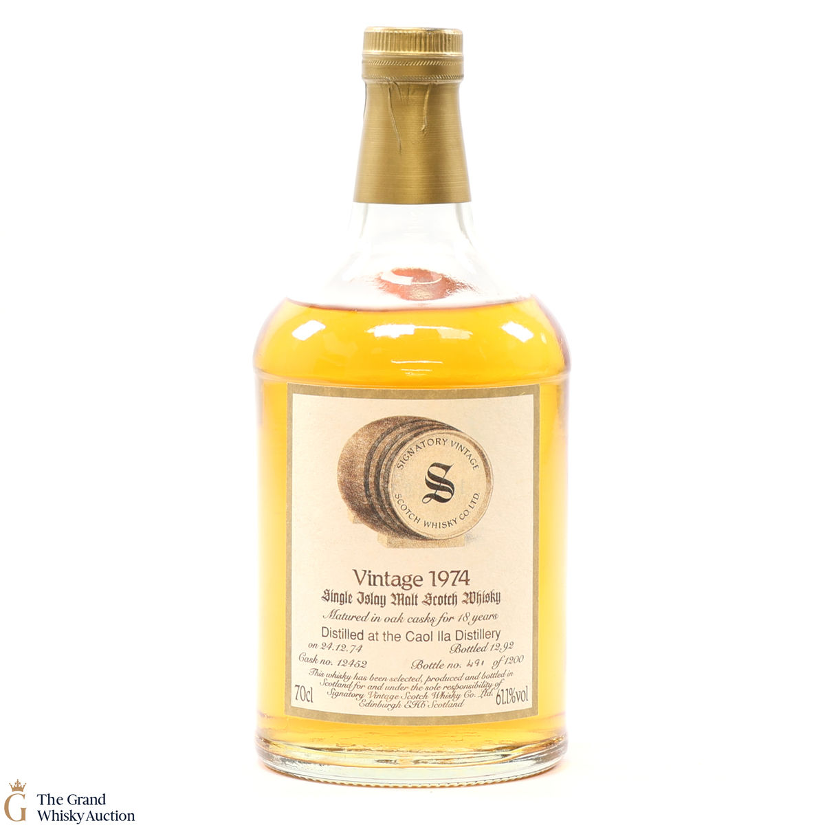 Caol Ila - Signatory 18 Year Old #12452 - 1974 Vintage