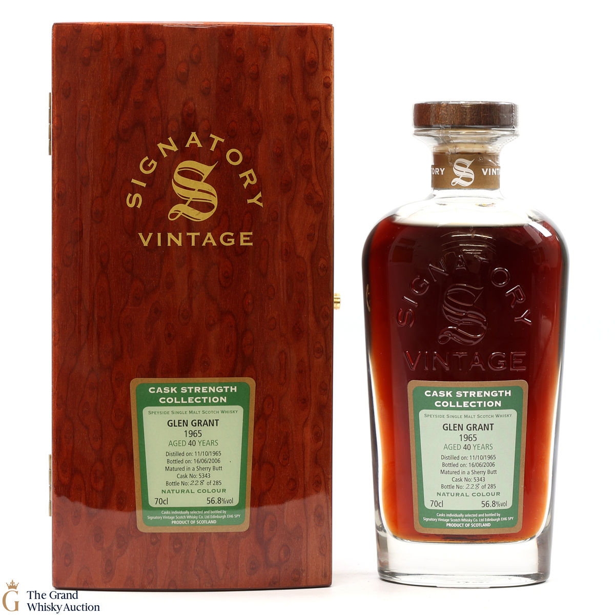 Glen Grant - 40 Year Old 1965 - Signatory - Cask Strength #5343