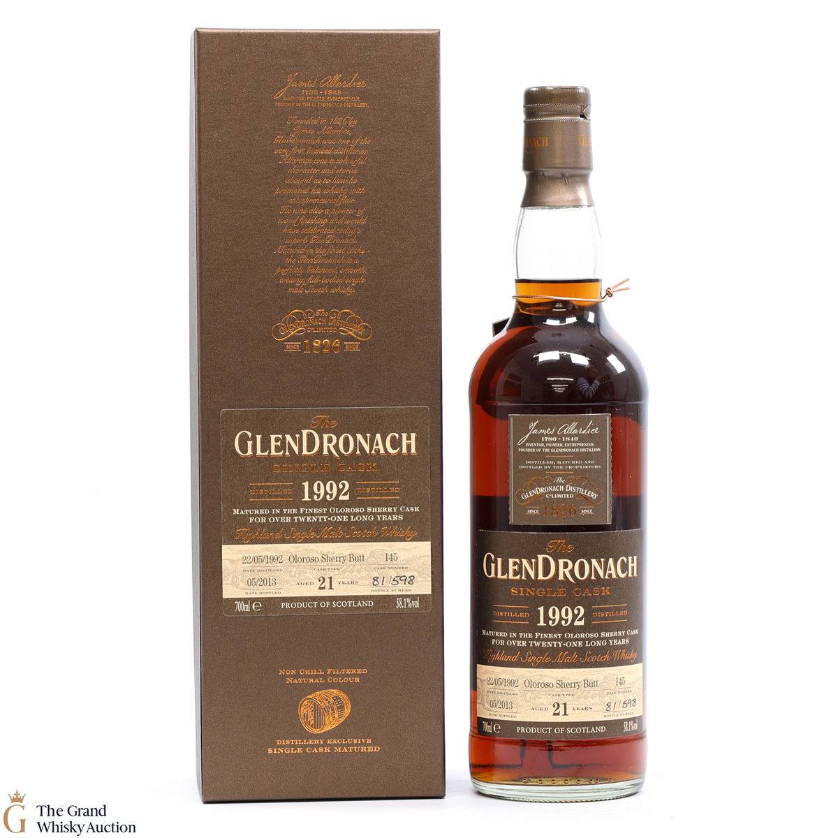 Glendronach - 21 Year Old - 1992 Single Oloroso Cask #145