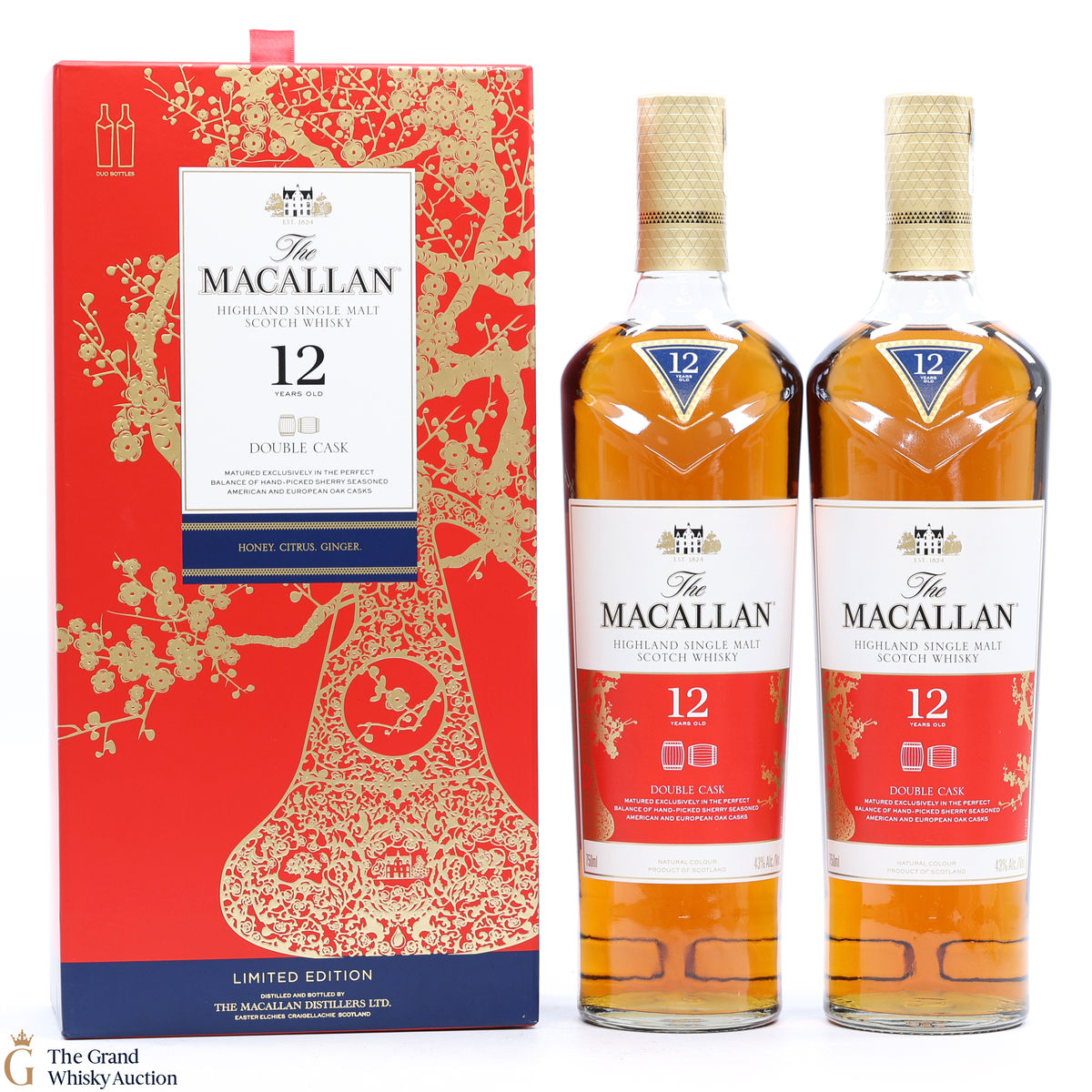 Macallan - 12 Year Old - Double Oak - Year of the Pig (2 x 70cl)