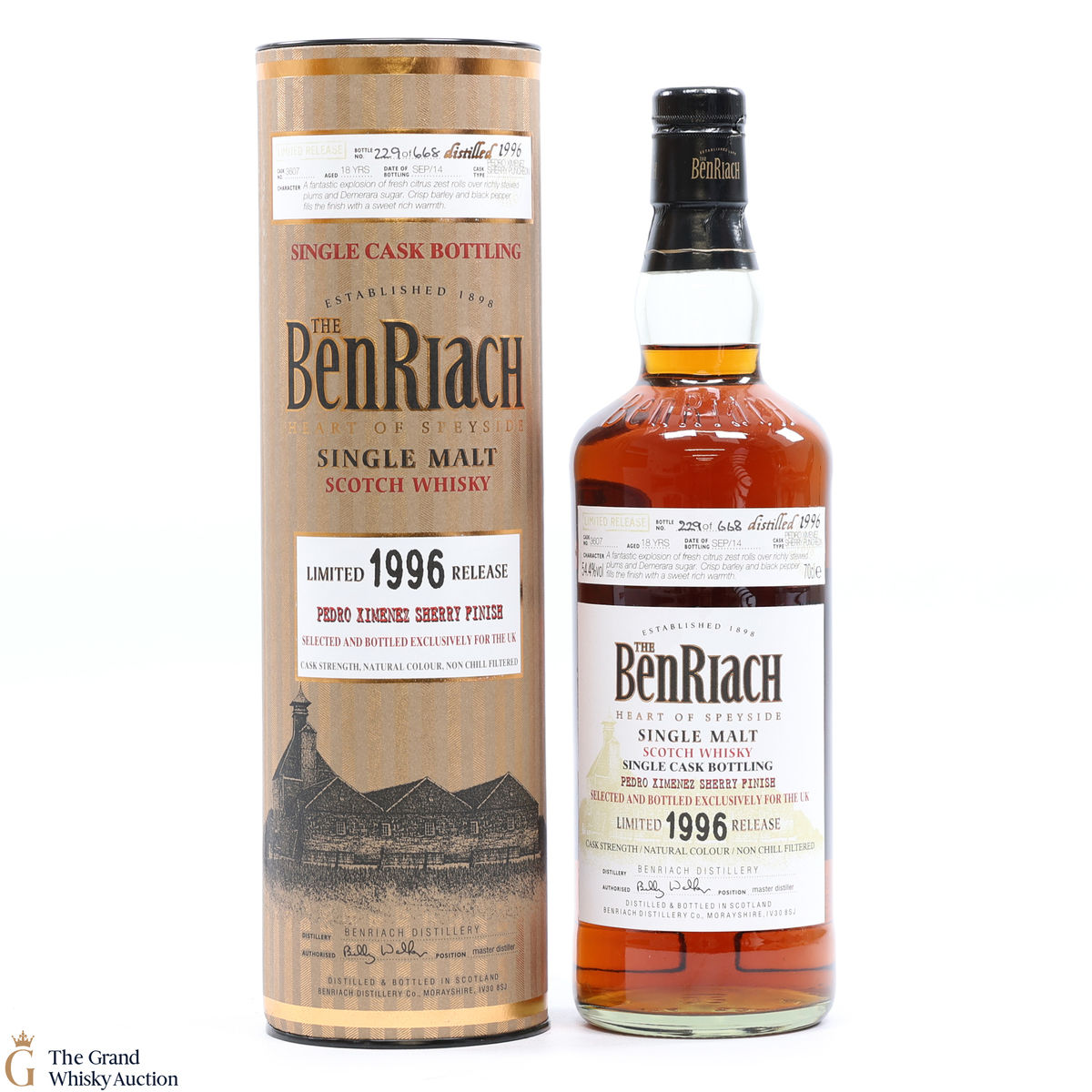 Benriach - 18 Year Old #3607 1996 Single Cask Pedro Ximenez Finish