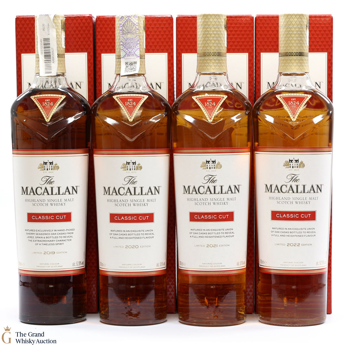 Macallan - Classic Cut - 2019, 2020, 2021 & 2022 (4 x 70cl)