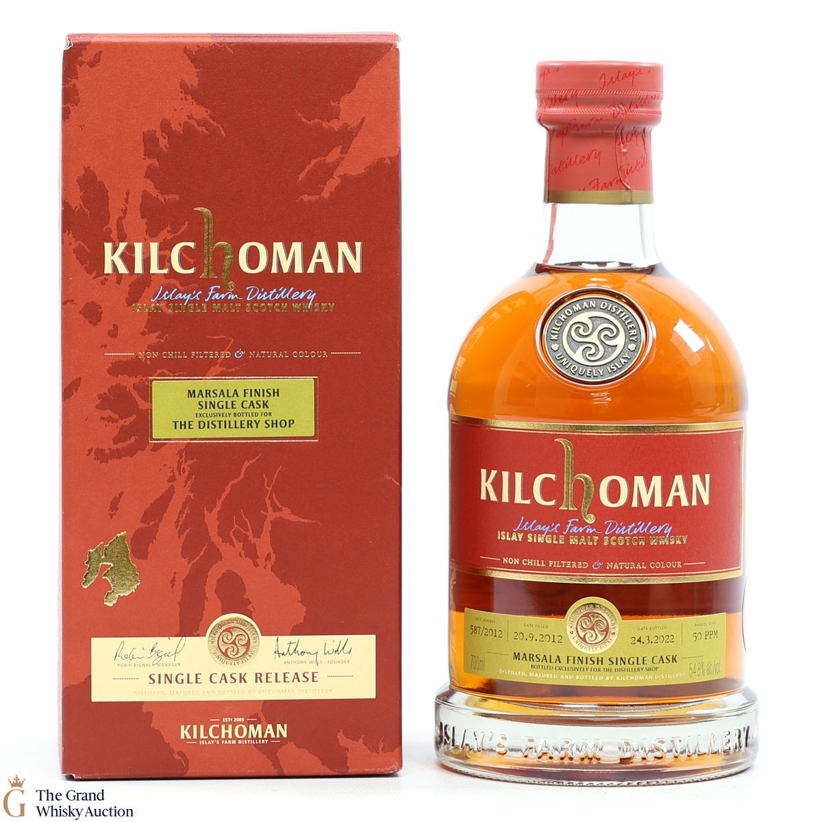Kilchoman - 9 Year Old - Marsala Finish - Distillery Shop Exclusive - Single Cask #587