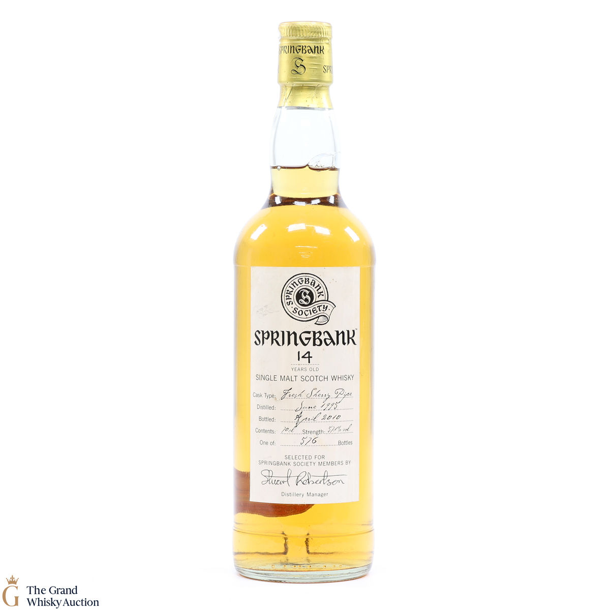 Springbank - 14 Year Old 1995 Sherry Pipe 2010 Society Cask Bottling