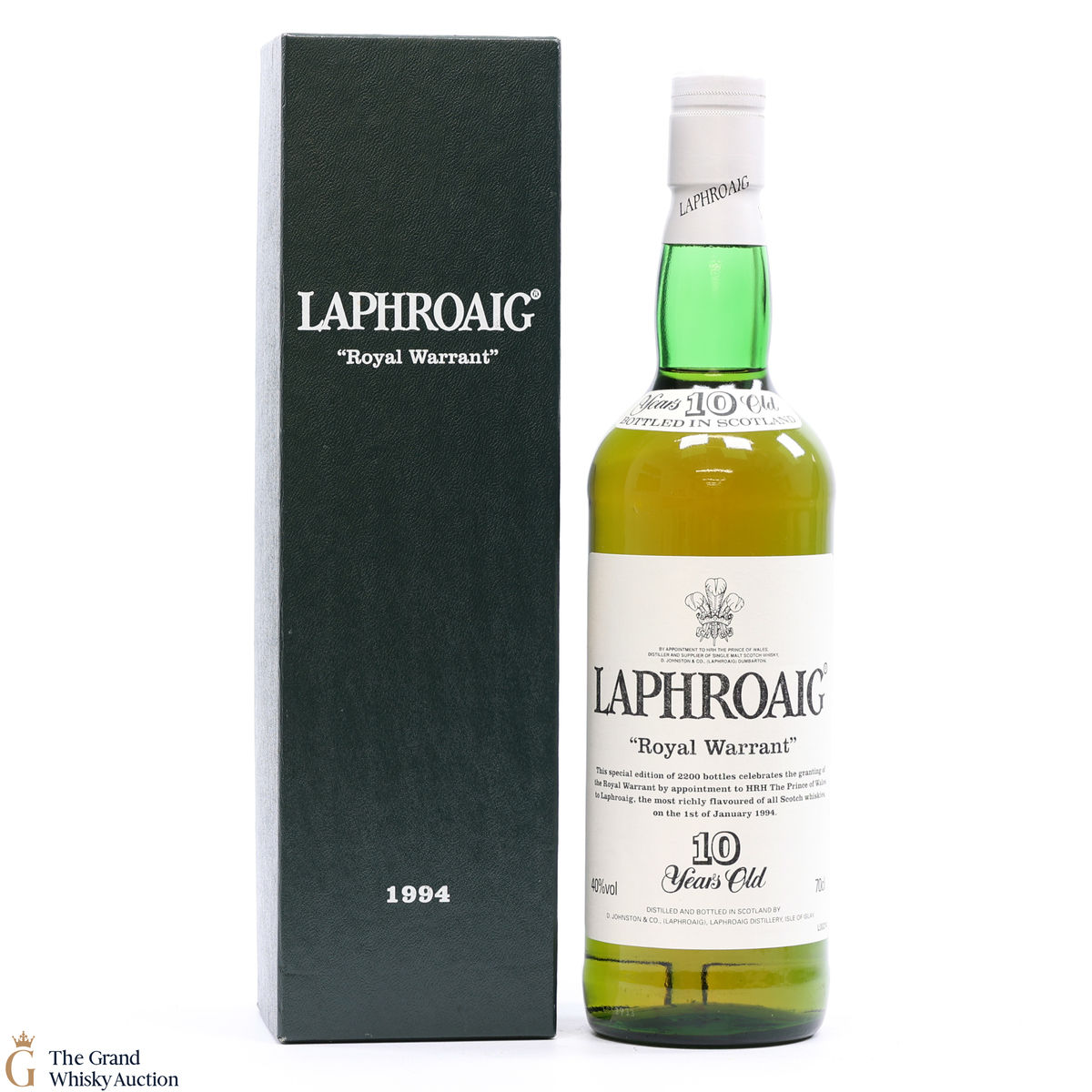 Laphroaig - 10 Year Old - 1994 Royal Warrant 