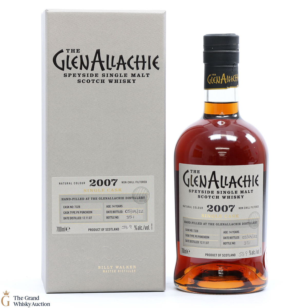 GlenAllachie - 14 Year Old 2007 Hand Filled PX Puncheon #7328