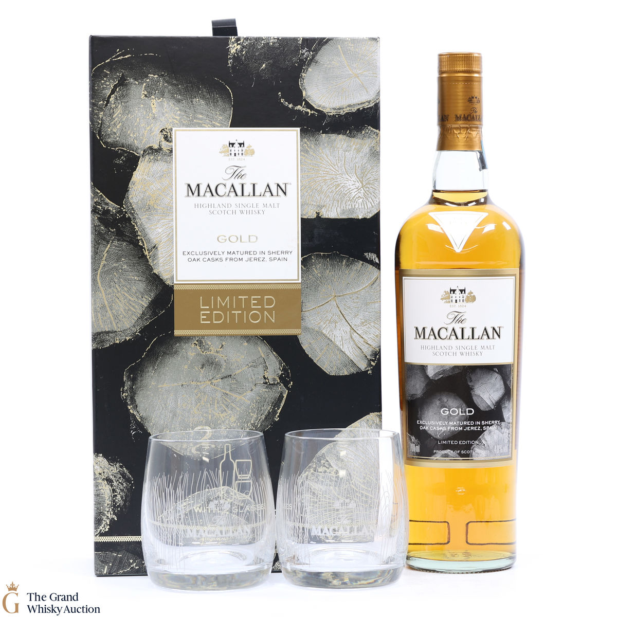 Macallan - Gold - Limited Edition with 2x Glasses