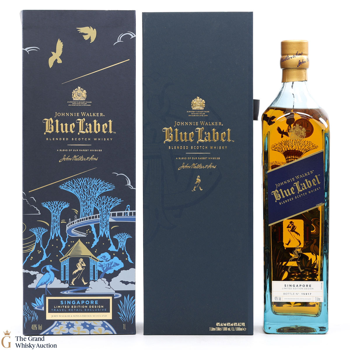 Johnnie Walker - Blue Label Singapore Limited Edition Travel Retail Exclusive 1L