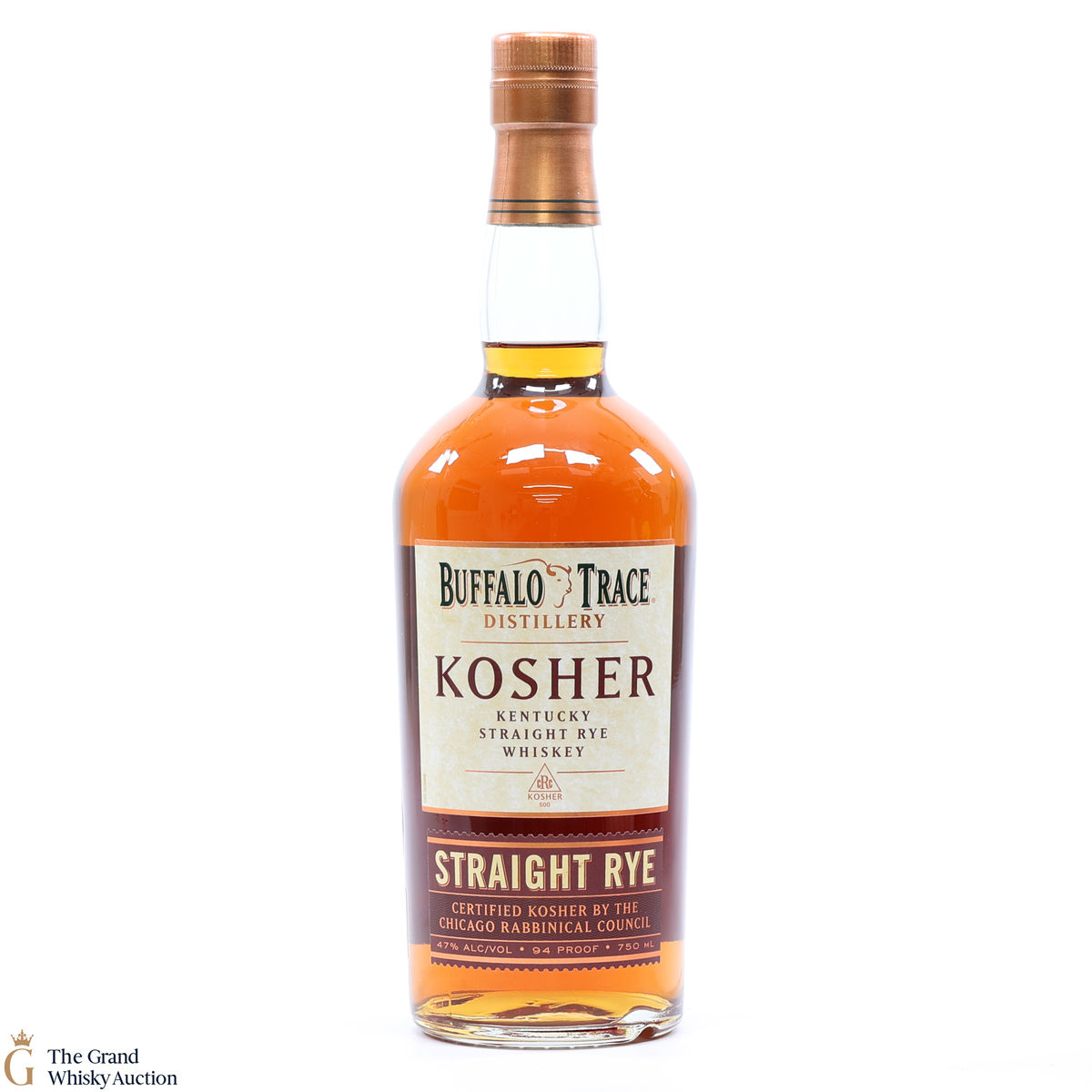 Buffalo Trace - Kosher Straight Rye Recipe 94 Proof 75cl