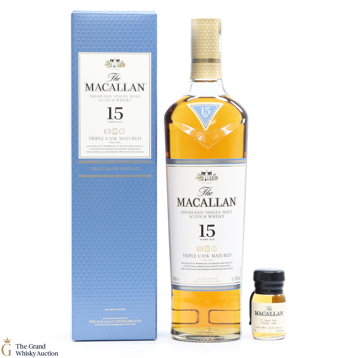 Macallan - 15 Year Old - Triple Cask (Fine Oak) - 70cl & 3cl