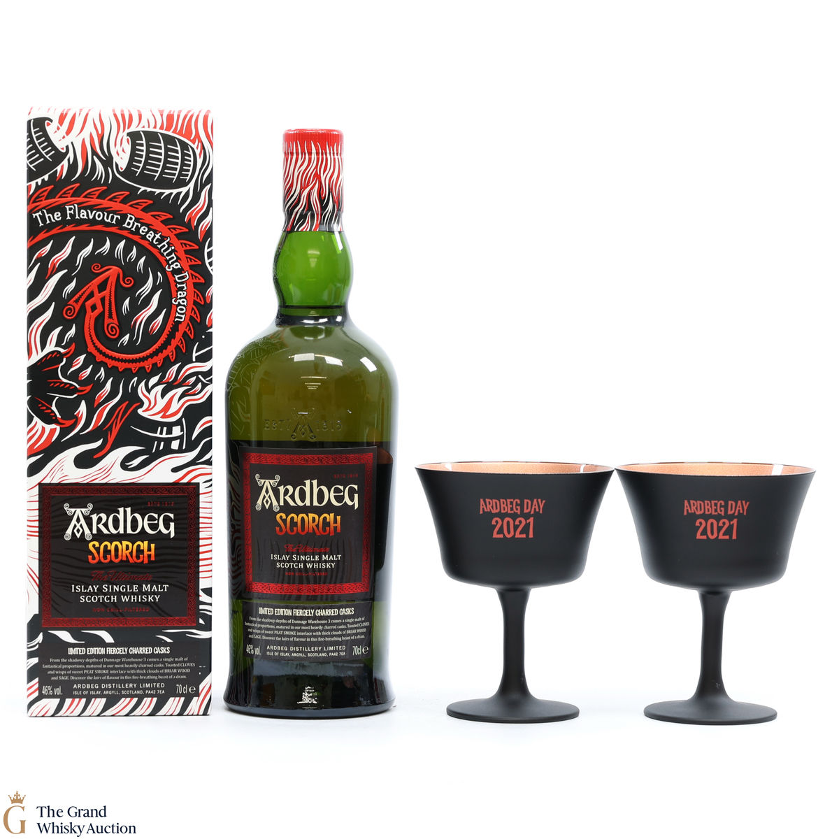 Ardbeg - Scorch - Limited Edition - Ardbeg Day 2021 + 2 x Goblets