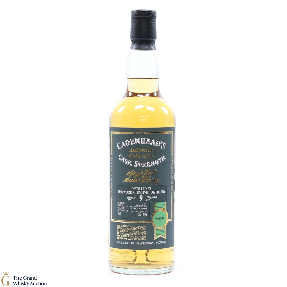 Linkwood-Glenlivet - 9 Year Old 2013 - Cadenhead's Authentic Collection