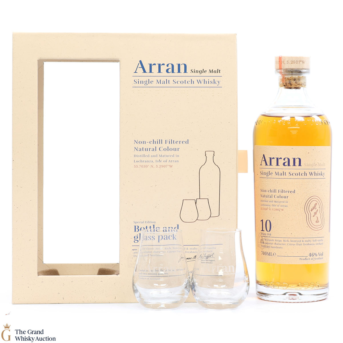 Arran - 10 Year Old - Bottle & Glass Pack 
