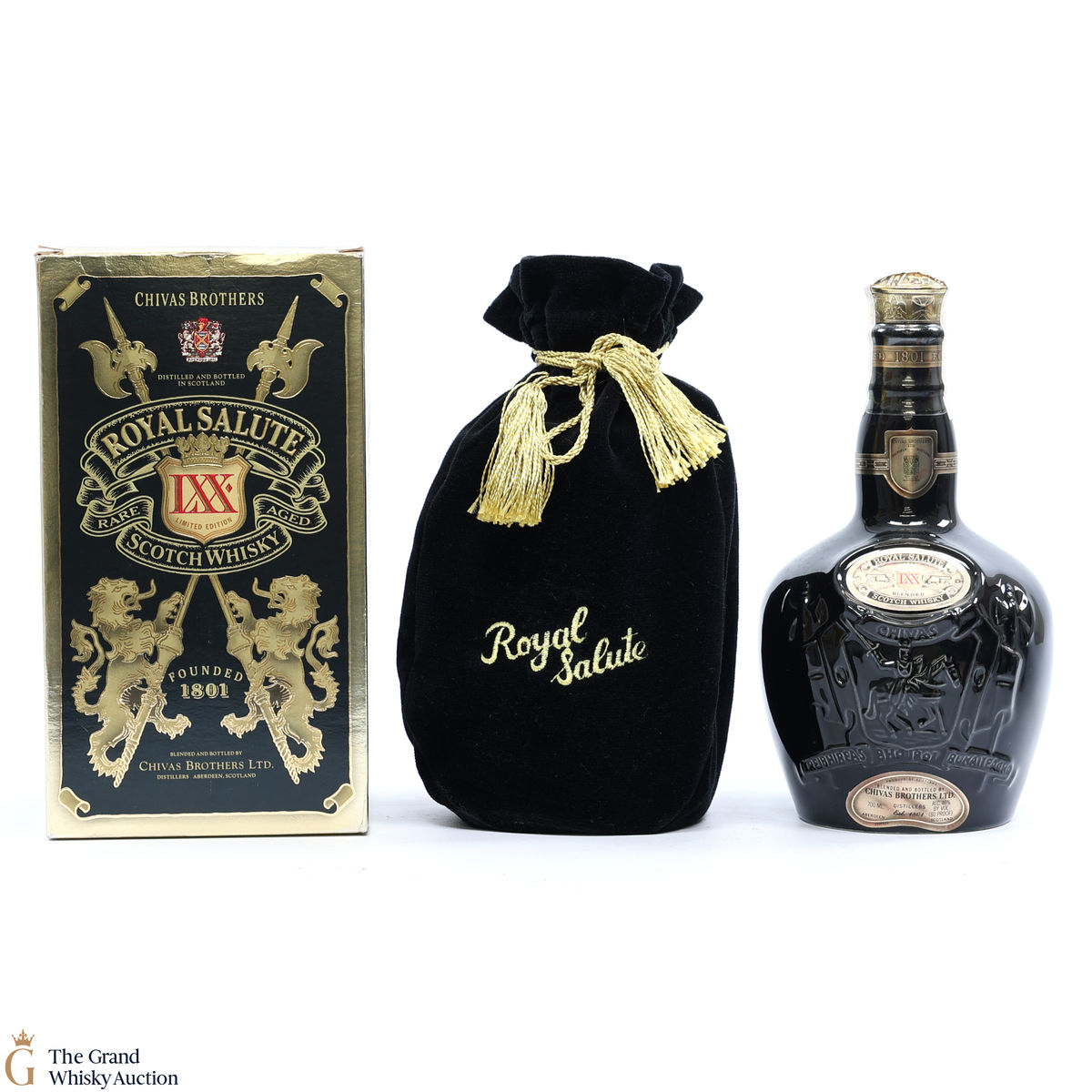 Chivas - Royal Salute - 21 Year Old -  Black Flagon