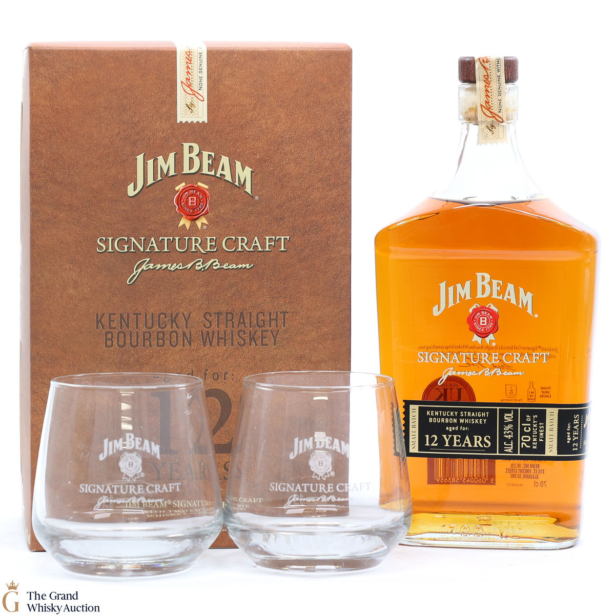 Jim Beam - 12 Year Old - Signature Craft & Whiskey Tumblers