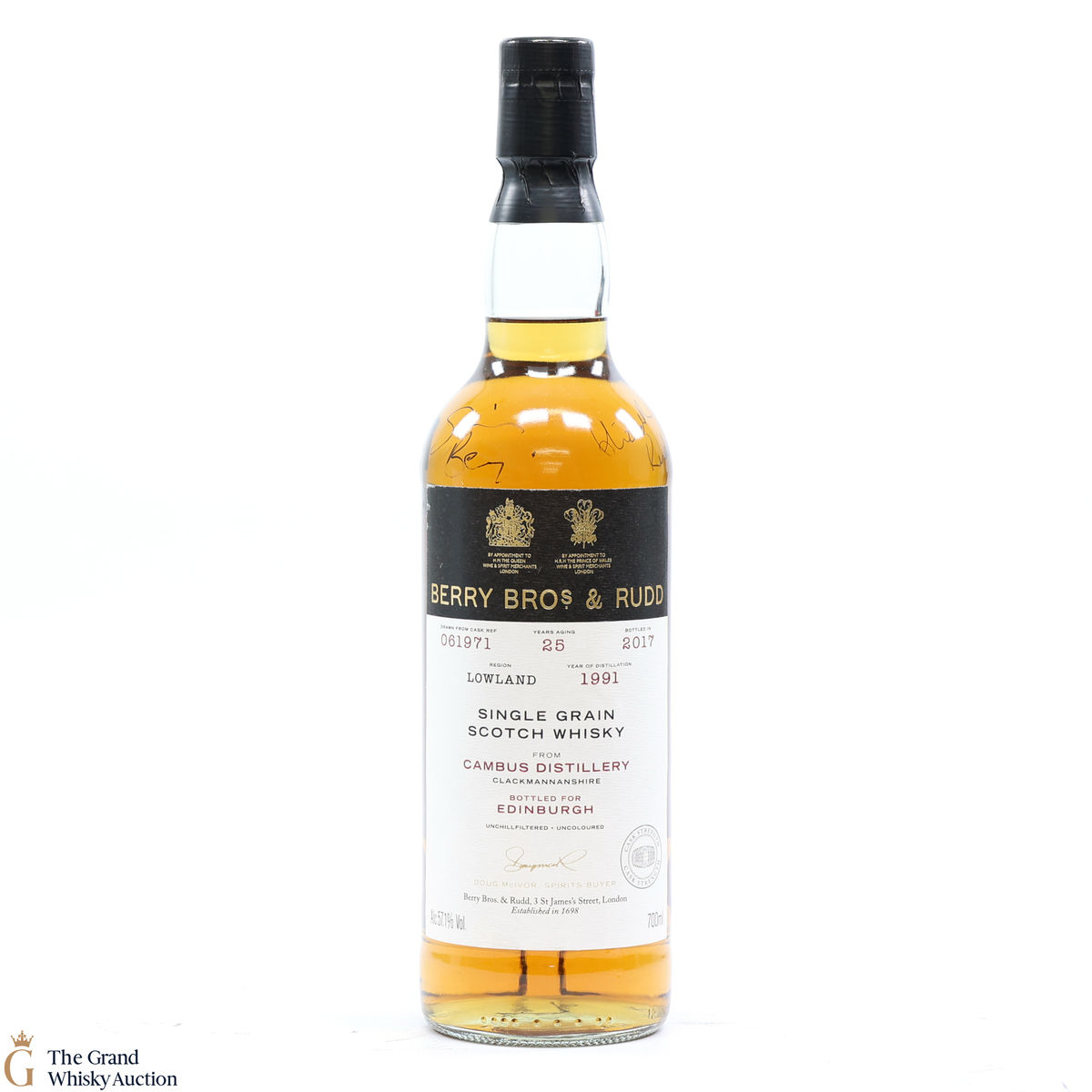 Cambus - 25 Year Old 1991 Berry Bro's Single Grain 2017 #061971