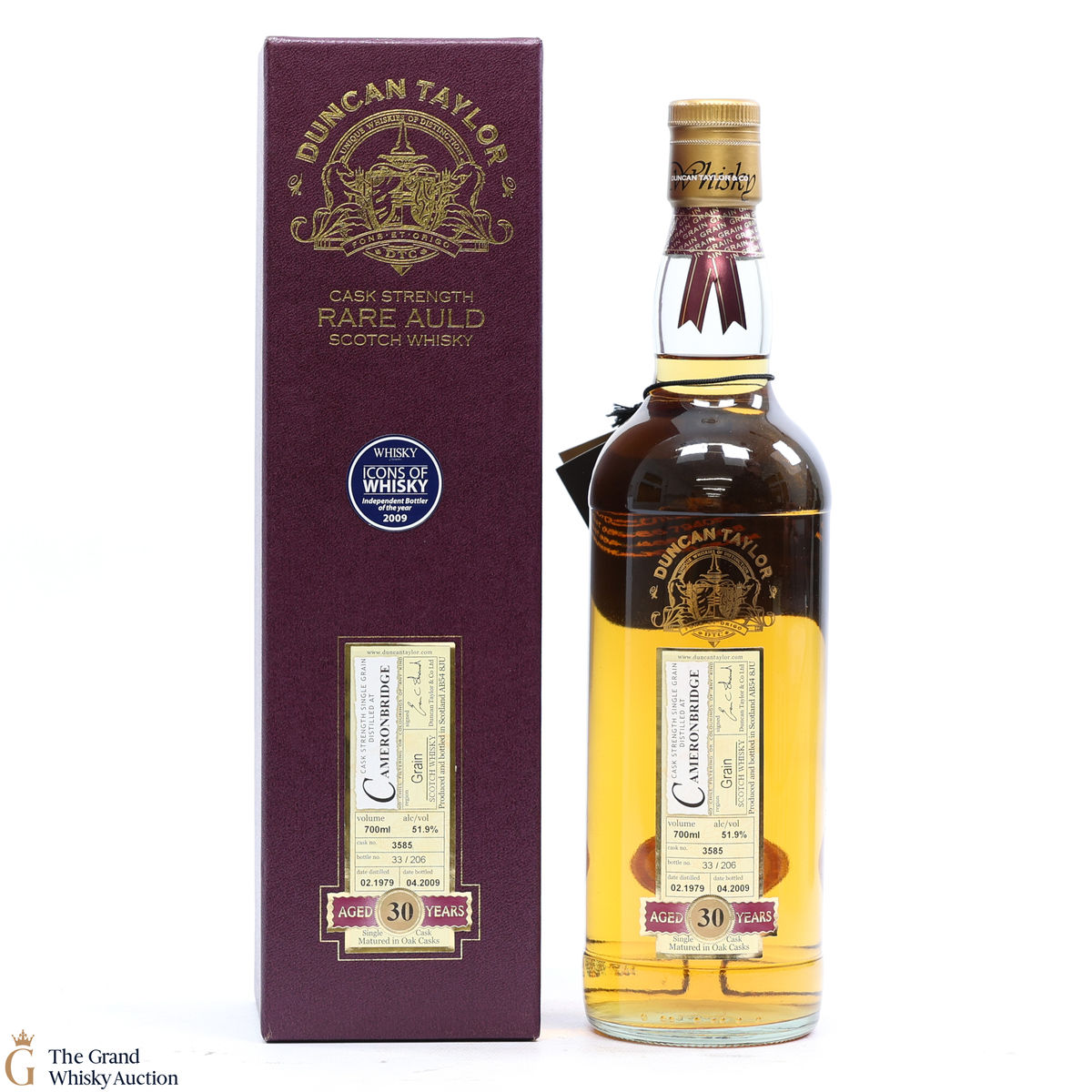 Cameronbridge - 30 Year Old - Duncan Taylor Rare Auld