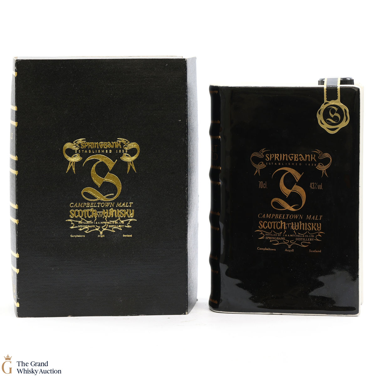 Springbank - 12 Year Old - Ceramic Book Decanter - Volume III