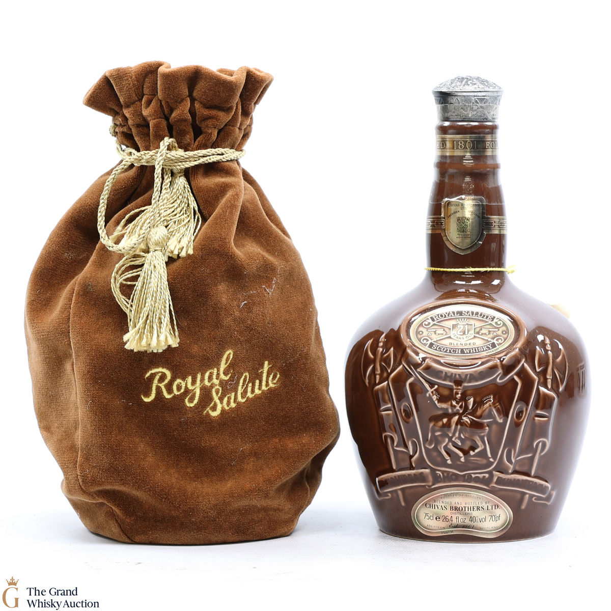 Chivas - Royal Salute - 21 Year Old -  Brown Spode Flagon