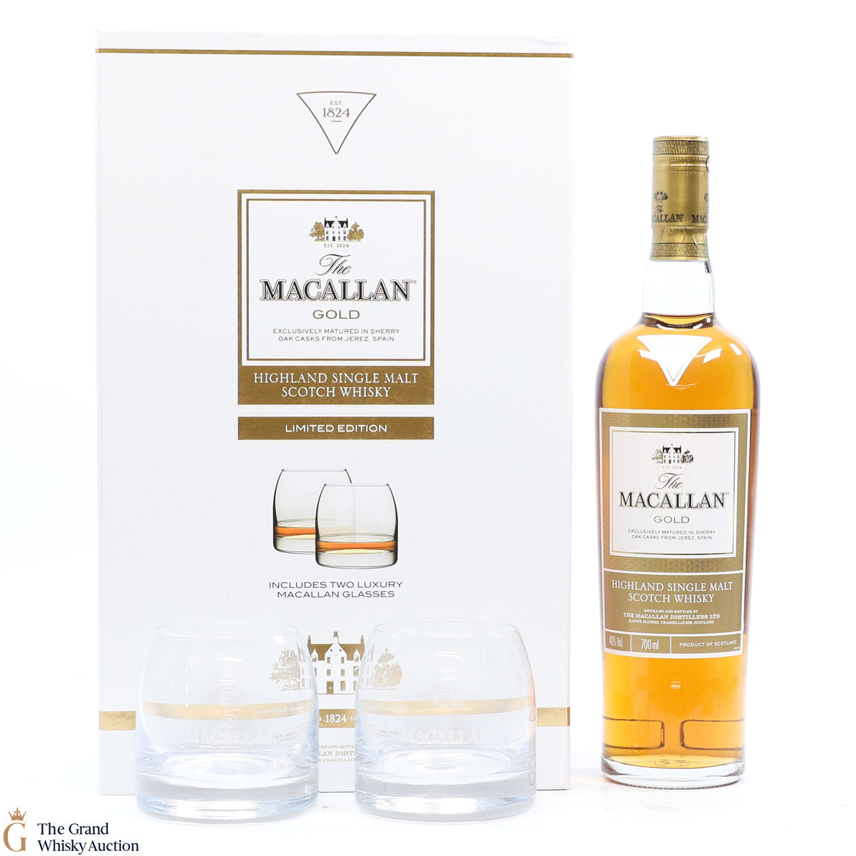 Macallan - The 1824 Series - Gold - Limited Edition with 2x Glasses