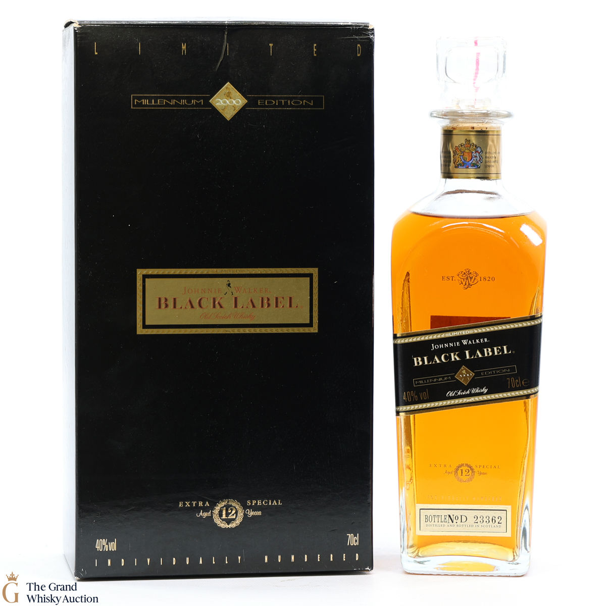 Johnnie Walker - 12 Year Old-  Black Label - Millennium Edition