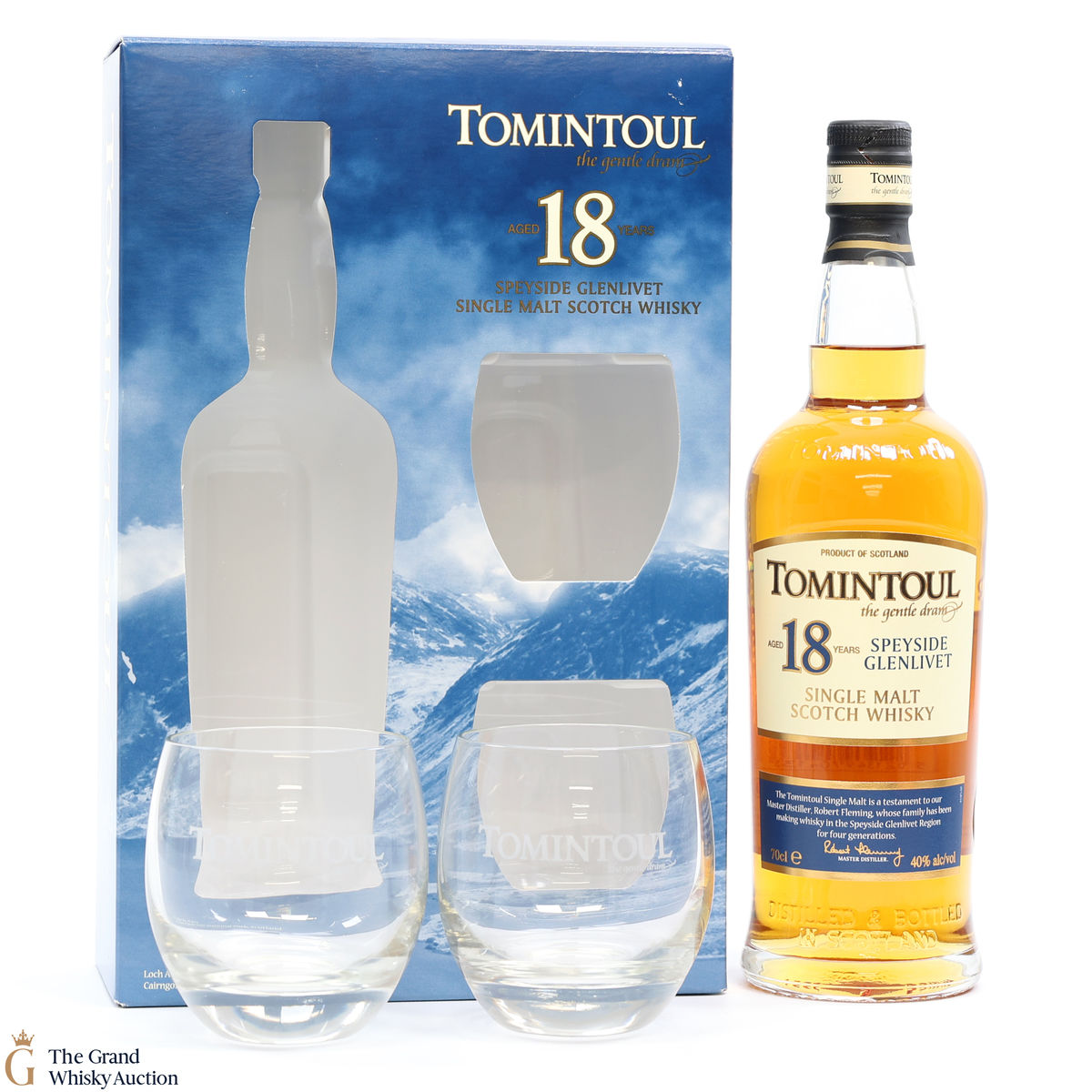 Tomintoul - 18 Year Old + 2 x Glasses