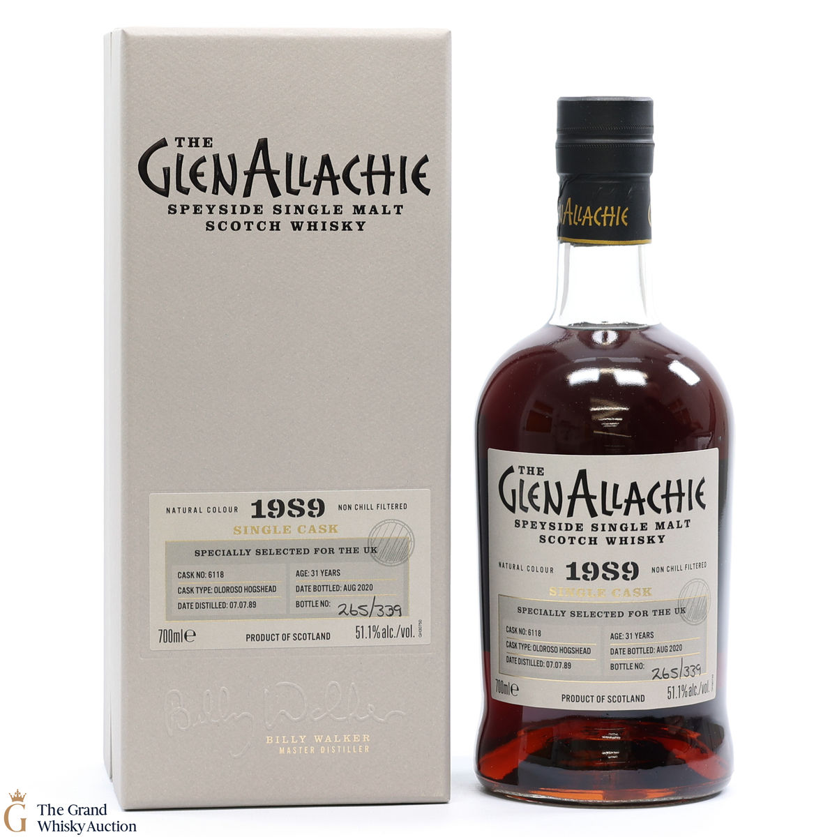 Glenallachie - 31 Year Old 1989 Single Cask #6118 UK