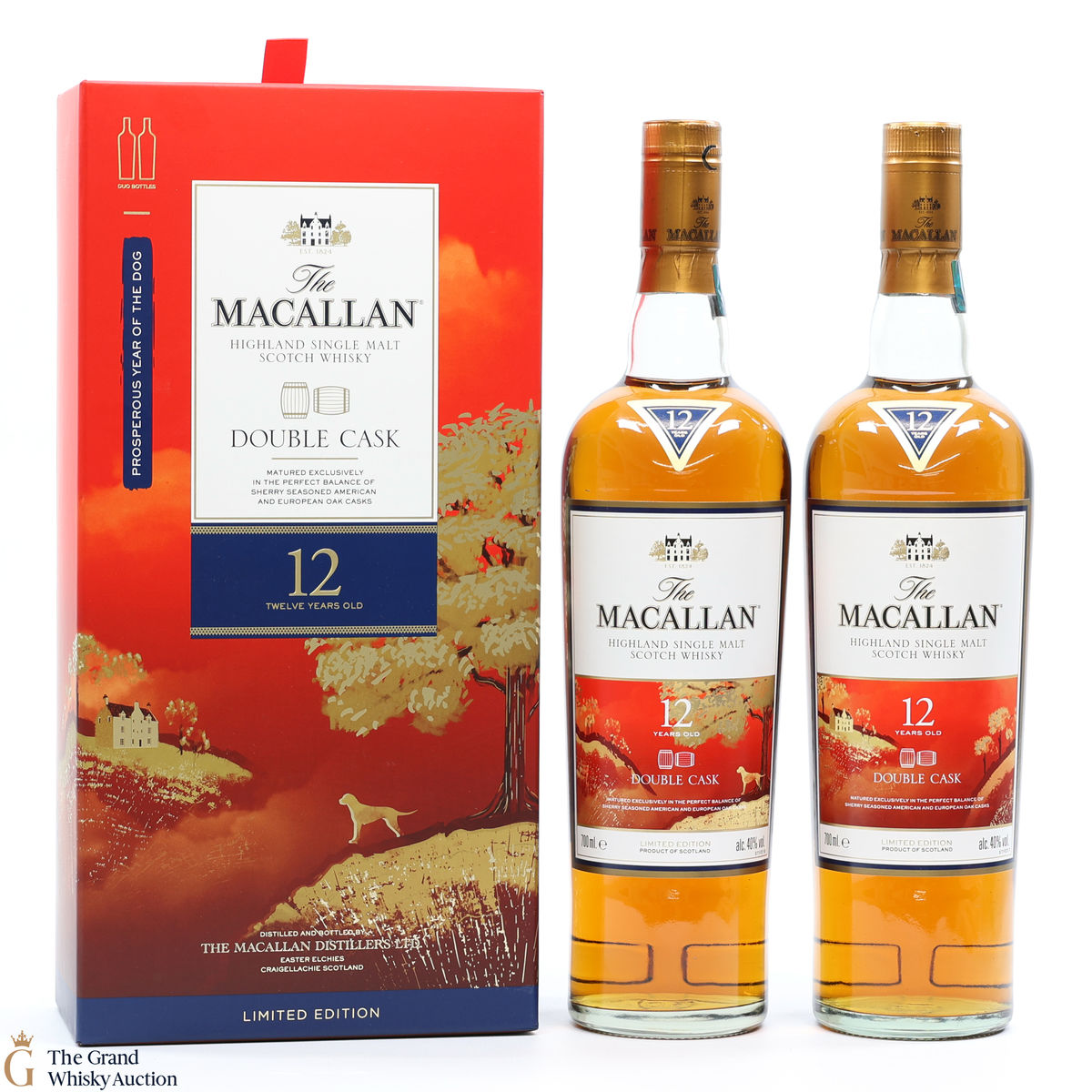 Macallan - 12 Year Old - Double Cask - Year of the Dog (2 x 70cl)
