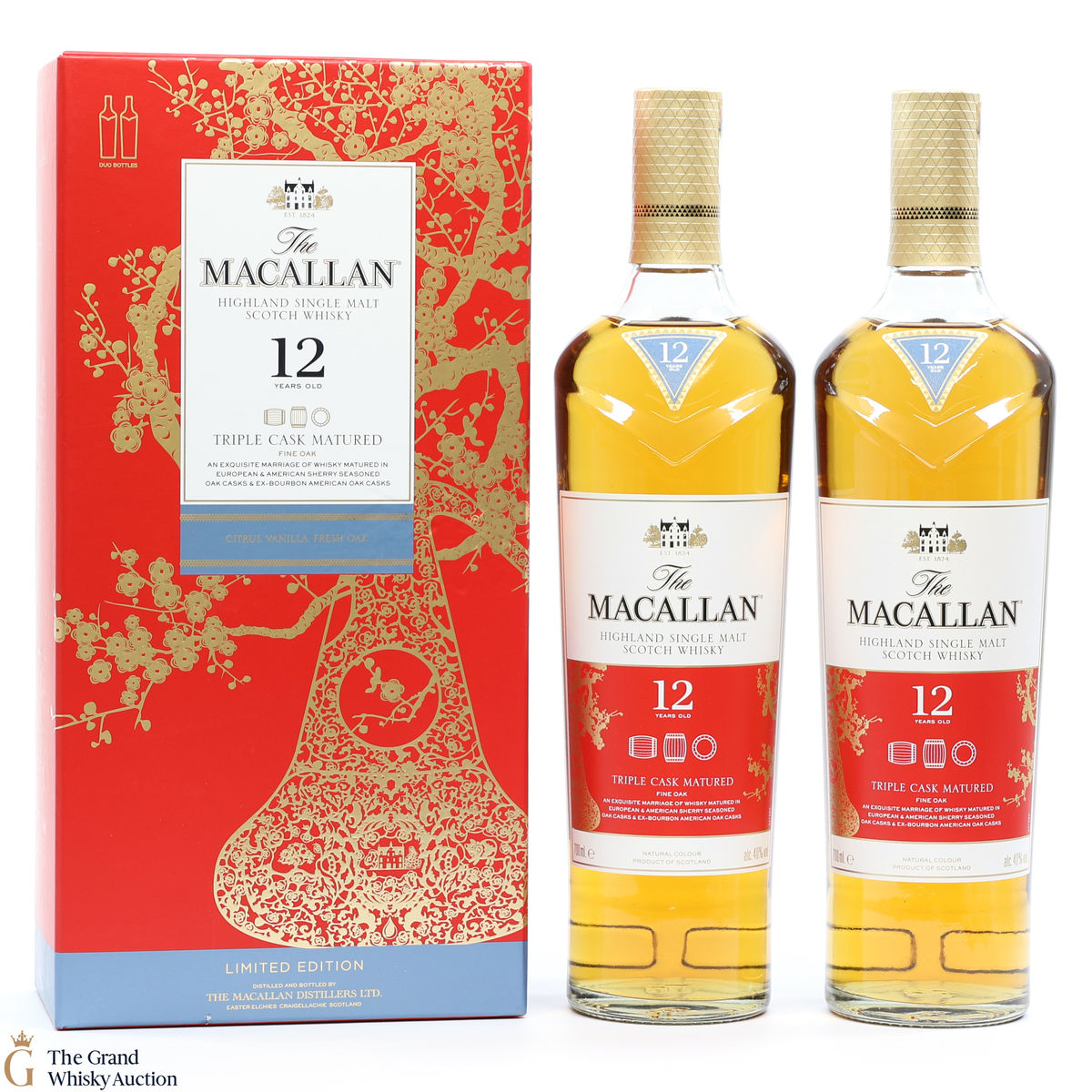 Macallan - 12 Year Old - Triple Cask - Year of the Pig (2 x 70cl) 