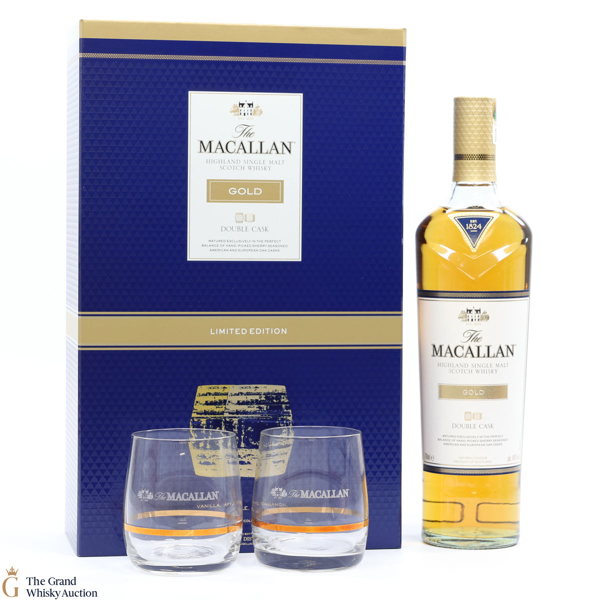 Macallan - Gold Double Cask (Limited Edition with 2 x Glasses)