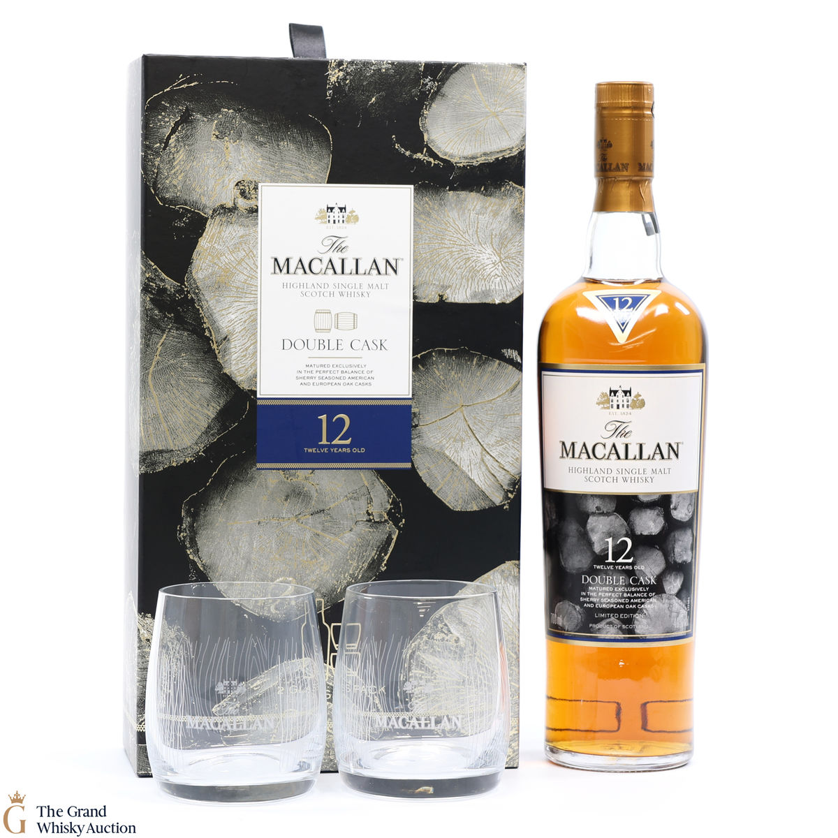 Macallan - 12 Year Old - Double Cask - Limited Edition (With 2 x Glasses)