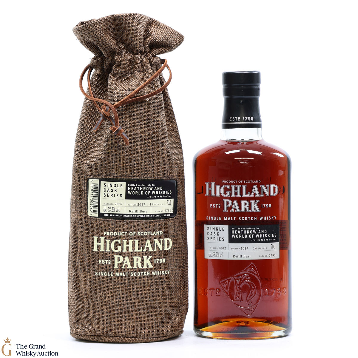 Highland Park - 14 Year Old - Single Cask #2791 - Heathrow and World of Whiskies