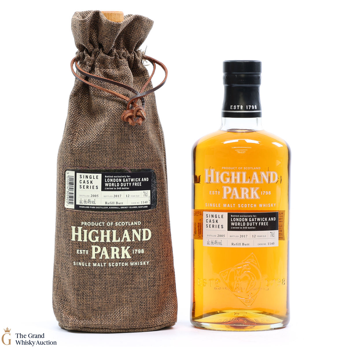 Highland Park - 12 Year Old - Single Cask Series - London Gatwick and World Duty Free
